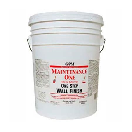 General Paint Maintenance One Paint & Primer, One Step Paint, Flat Finish, Contractor White, 5-Gallon - 440610 440610